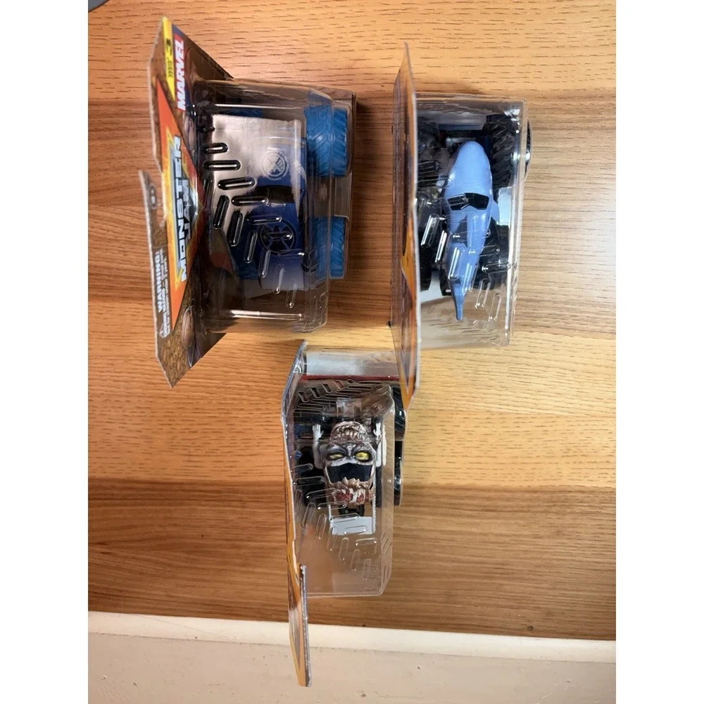 Monster Jam Trucks Champion Collection: Zombie, Megalodon & Marvel 1:64 Diecast